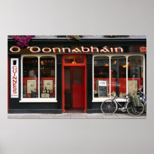 Affiche irlandaise de barre d'O Donnabhain