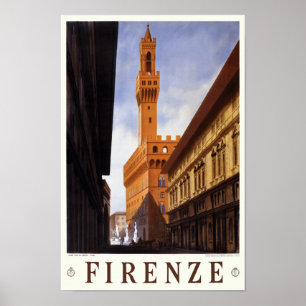 Affiche Italie Florence Firenze de Vintage voyage