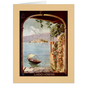 Affiche italienne de voyage des années 1920 de