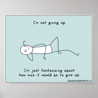 Affiche "Je n'abandonne pas" (paysage)