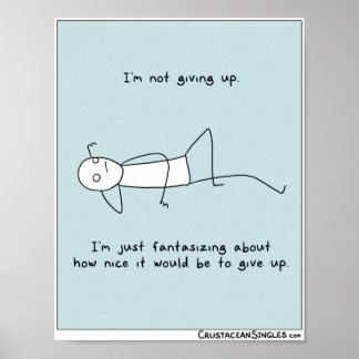 Affiche "Je n'abandonne pas" (portrait)