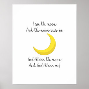 Affiche Je vois la Lune