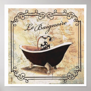 AFFICHE « LÀ BAIGNOIRE "