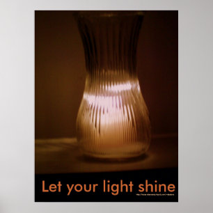 Affiche "Laissez briller votre lumière"