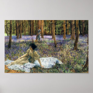 Affiche Lawrence Alma Tadema Bluebells