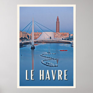 Affiche Le Havre Photo Vintage  Poster