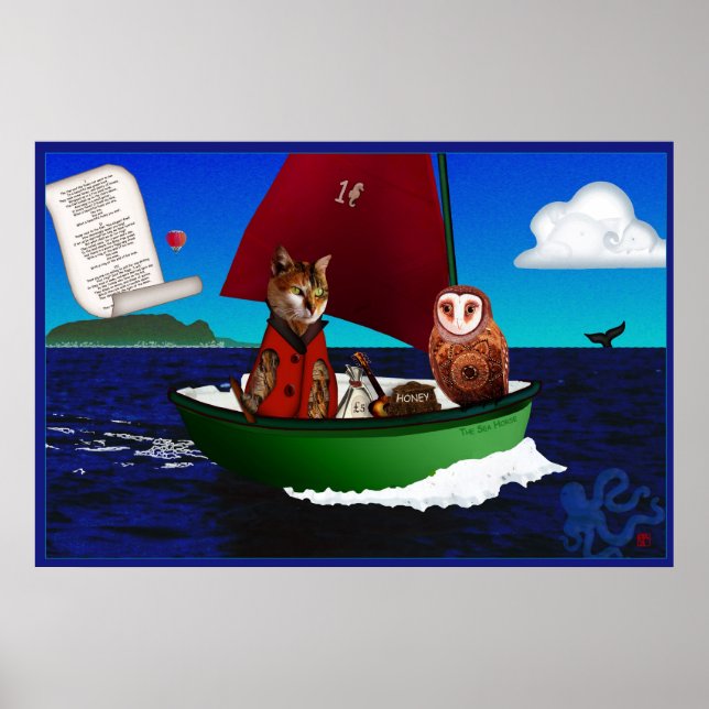 Affiche Le Hibou et le Chat (Devant)