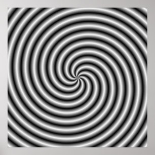 Affiche  Le Tourbillon en noir et blanc