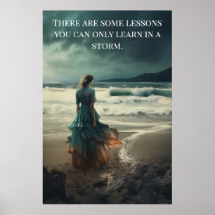 Affiche - Leçons Dans Une Tempête Femme sur la Pla