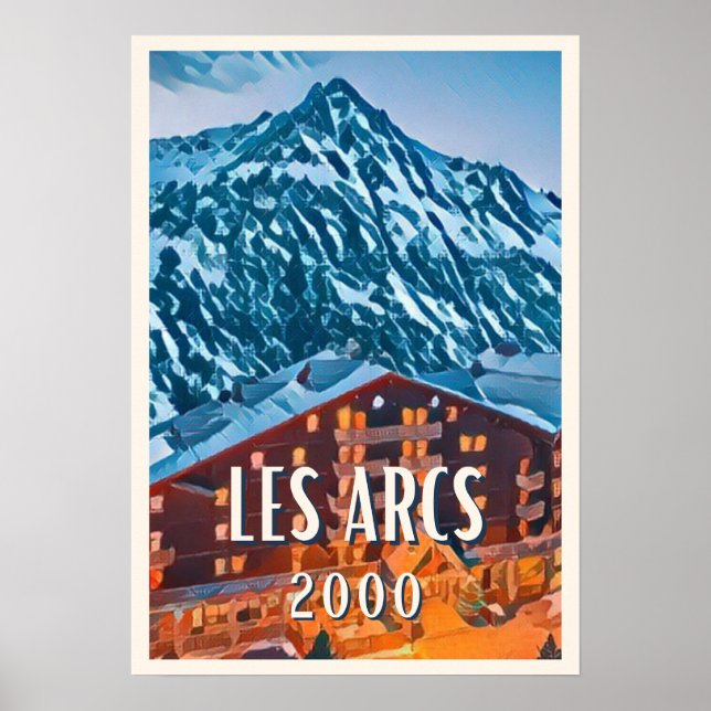 Affiche Les Arcs 2000 Station de ski (Devant)