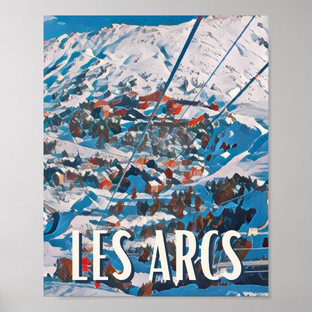Affiche Les Arcs Station de ski (Devant)
