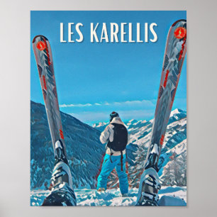 Affiche Les Karellis Station de ski