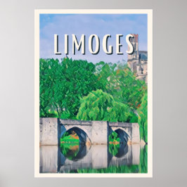 Affiche Limoges Photo Vintage  Poster