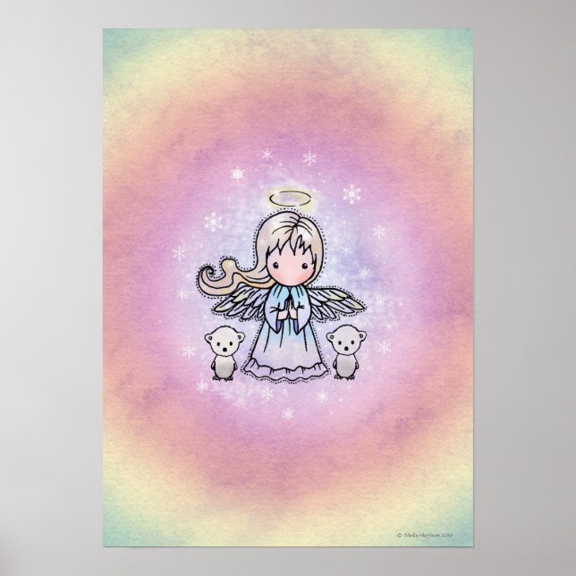 Affiche Little Angel et ours polaires (Devant)
