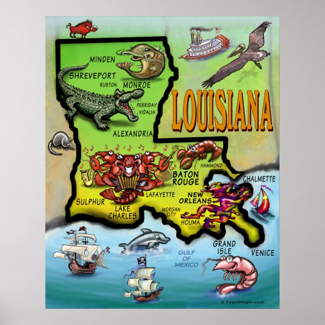 Affiche Louisiane (Devant)