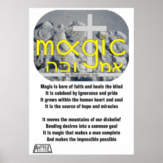 Affiche magique d'hiver