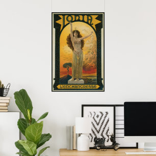 Affiche Magique Vintage, Ionia L'Enchanteresse