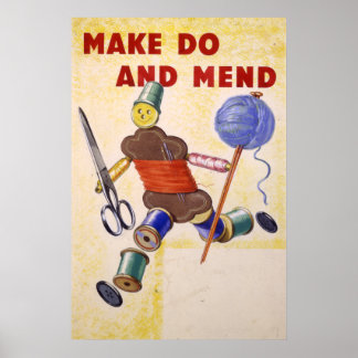 Affiche Make Do And Mend, 1939-1945