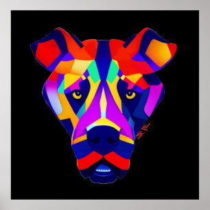 Affiche mate valeur noire du chien d'Alexandre
