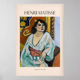 Affiche Matisse - Femme algérienne909 Mur Fauviste