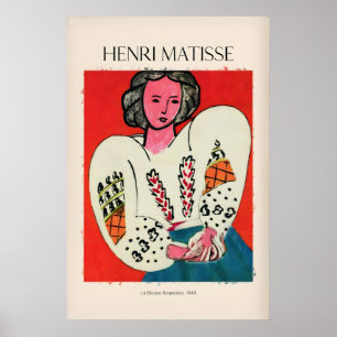 Affiche Matisse - La Blouse Roumaine940 Célèbre Ar