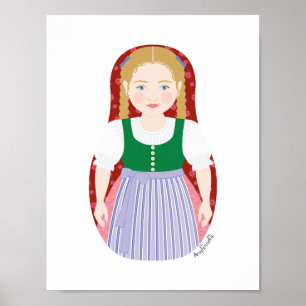 Affiche Matriochka autrichienne