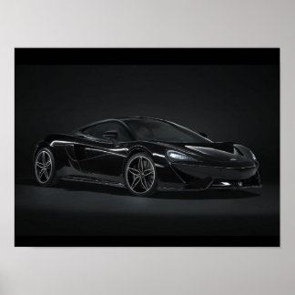 Affiche mclaren noire