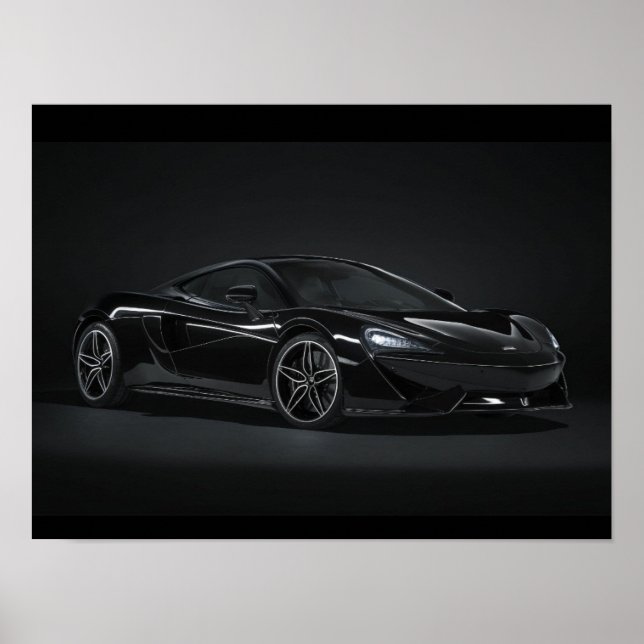 Affiche mclaren noire (Devant)