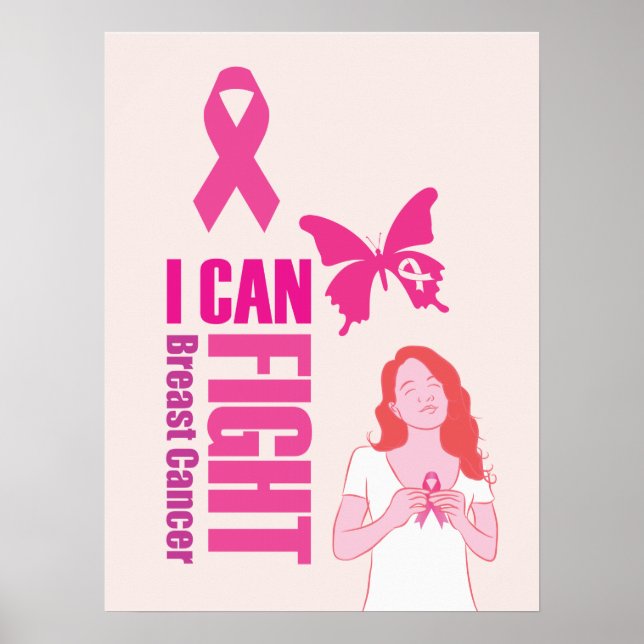 Affiche médicale de sensibilisation au cancer du s (Devant)