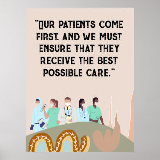 Affiche médicale personnalisée pour l'hôpital
