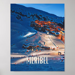 Affiche Méribel Station de ski
