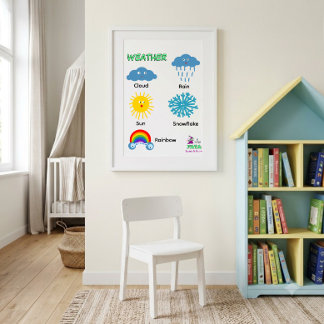 Affiche météo pour enfants