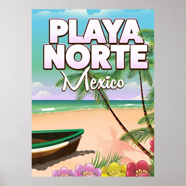Affiche mexicaine Playa Norte (Devant)