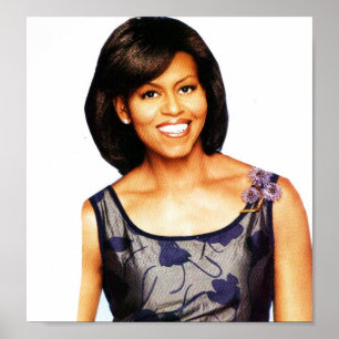 Affiche MICHELLE OBAMA SMILING