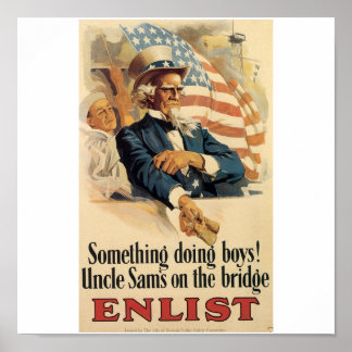 Affiche militaire de Old Uncle Sam États-Unis