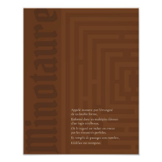 Affiche Minotaure Fotodruck