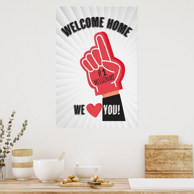 Affiche missionnaire de retour de la maison d'accu (Cuisine)