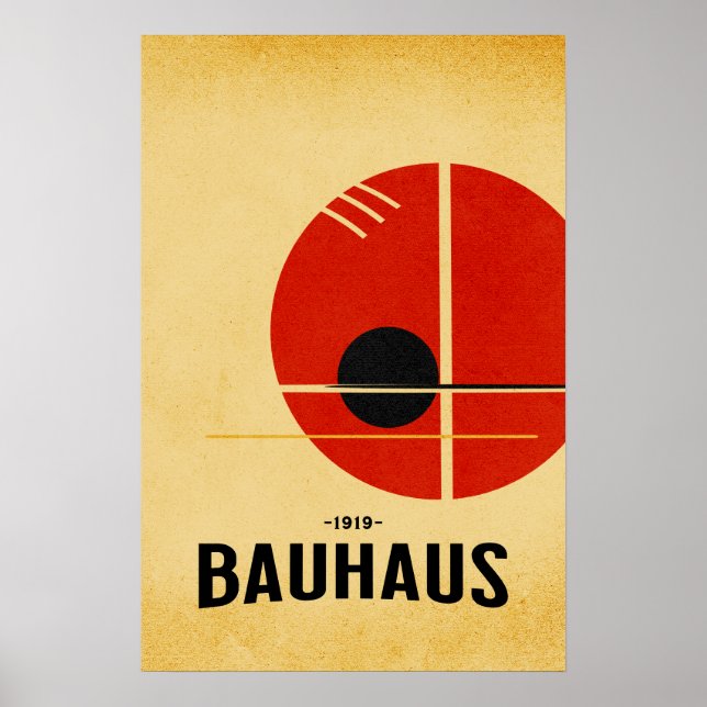 Affiche moderne Bauhaus  (Devant)