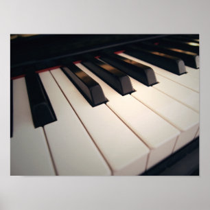 Affiche moderne de piano