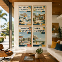 Affiche Modernité du Milieu de Siècle Common Groun