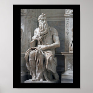 Affiche Moïse de Michelangelo