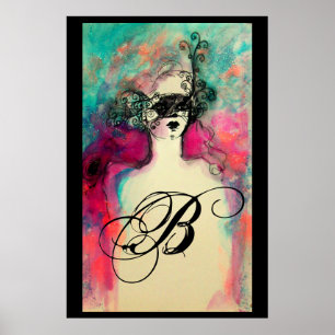 AFFICHE MONOGRAMME CHARME