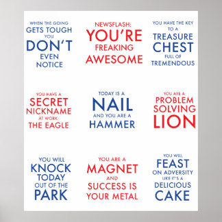 Affiche motivante pour inspirer le schmazonie