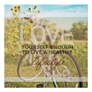Affiche motivante pour s'aimer suffisamment