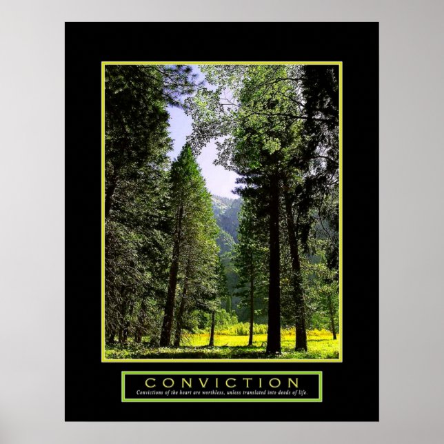 Affiche motivationnelle - "Condamnation" - 22"x28" (Devant)