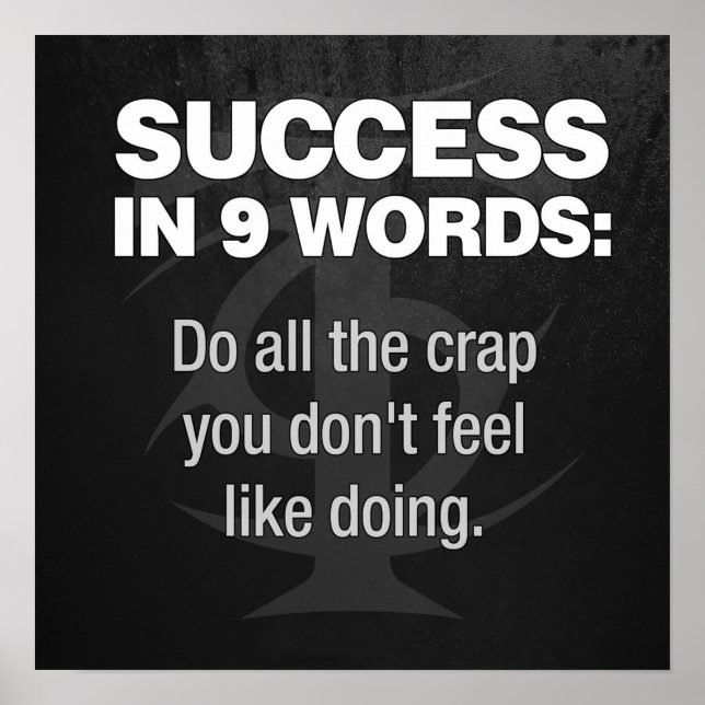 Affiche motivationnelle de l'entraînement (Devant)