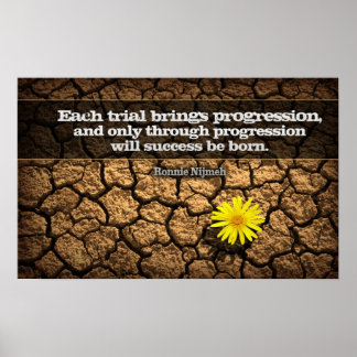 Affiche motivationnelle de progression