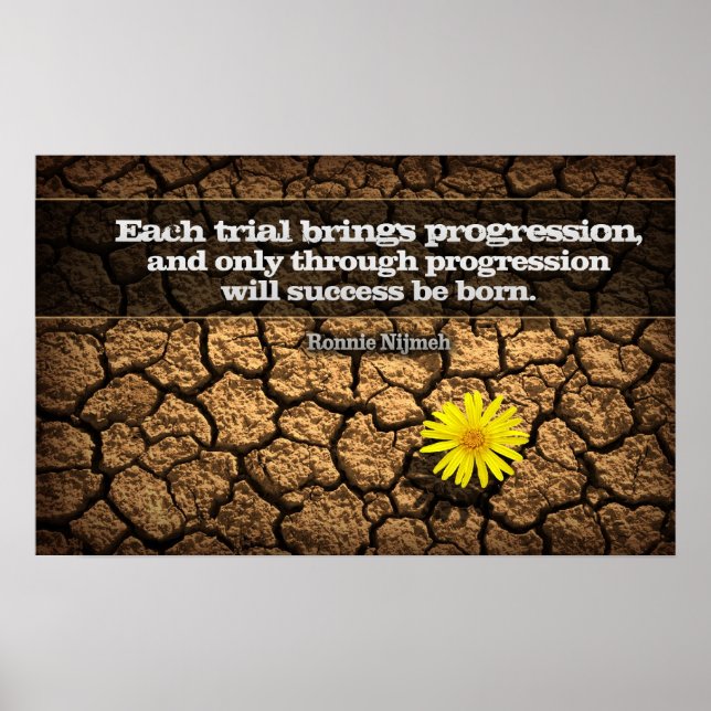 Affiche motivationnelle de progression (Devant)