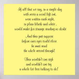 Affiche MOTS DE SAGESSE