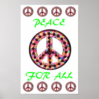 affiche multi-paix pour tous